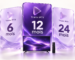 Cartes des abonnements Trimix IPTV de 6, 12 et 24 mois