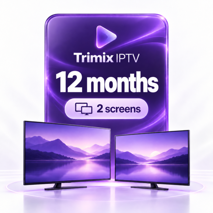 Trimix IPTV 12-month subscription for 2 screens