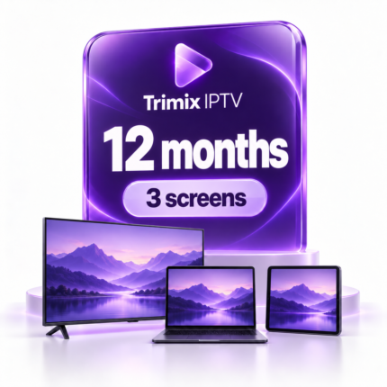 Trimix IPTV 12-month subscription for 3 screens