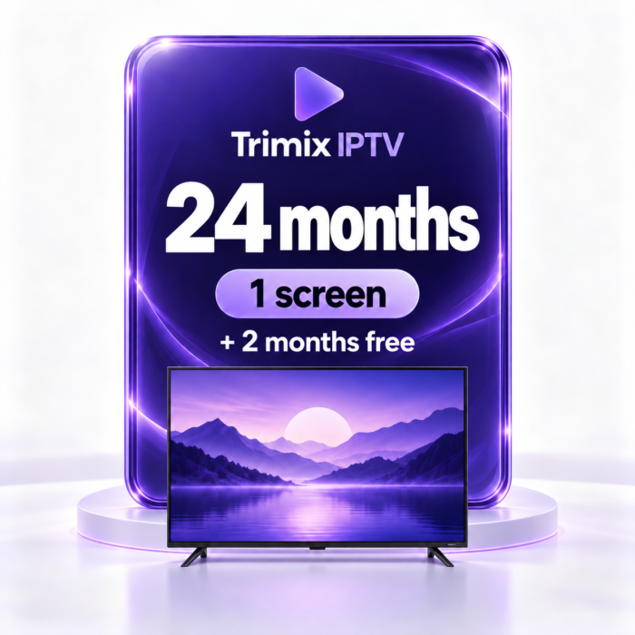 Trimix IPTV subscription: 24 months plus 2 extra months free, 1 screen