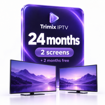 Trimix IPTV subscription: 24 months plus 2 extra months free, 2 screens