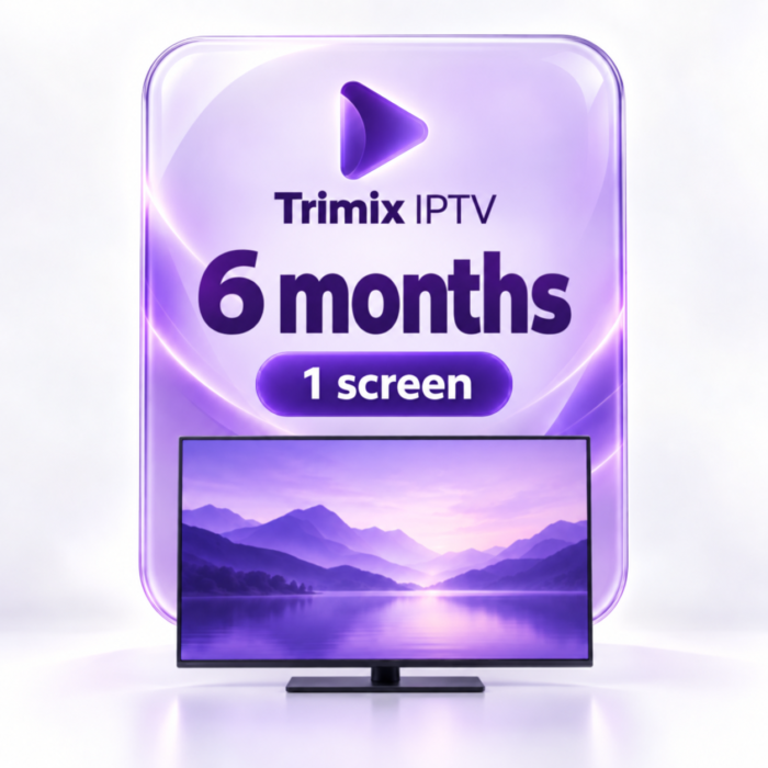 Trimix IPTV — 6 months, 1 screen Trimix IPTV 6-month subscription for 1 screen