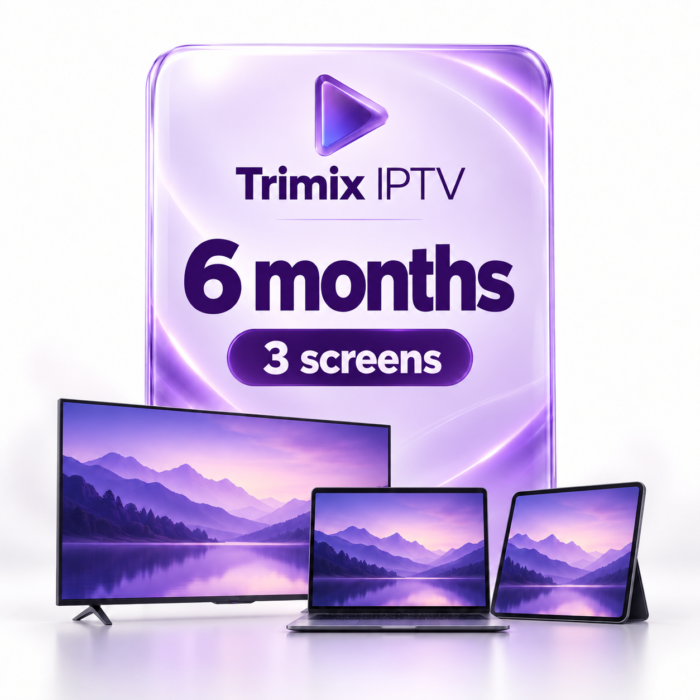 Trimix IPTV — 6 months, 3 screens Trimix IPTV 6-month subscription for 3 screens
