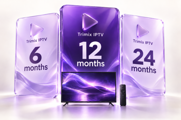 Trimix IPTV subscription cards for 6, 12 and 24 months